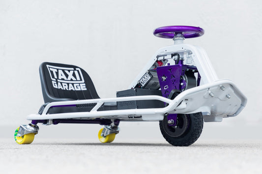 Stage 3 Taxi Garage Crazy Cart White/Purple