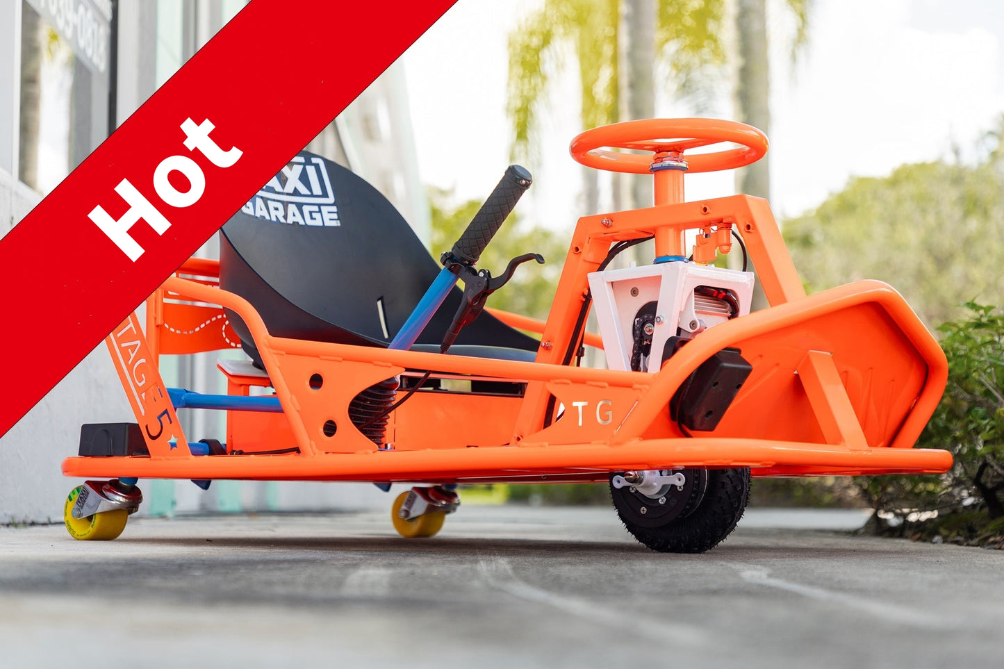 Stage 5 XL Striker Orange w/brakes Taxi Garage Crazy Cart